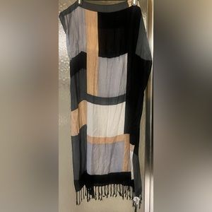 Apt 9 super soft plaid color block scarf / shawl